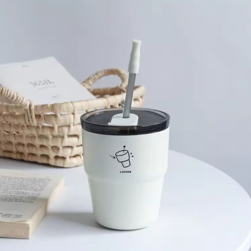 New Korean Style Insulated Mug Portable Thermal Drinking Cup