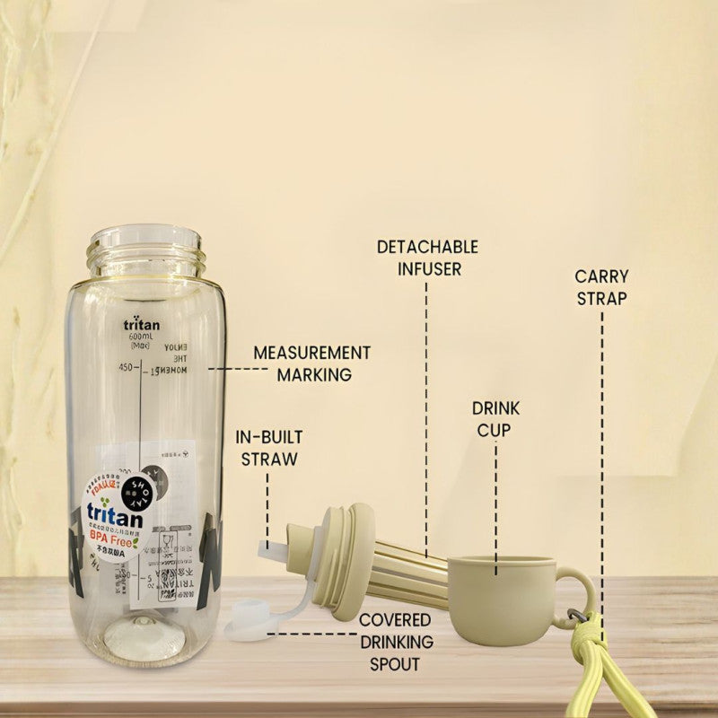 Stick Sipper Water Bottle 600ML Drinking Bottle