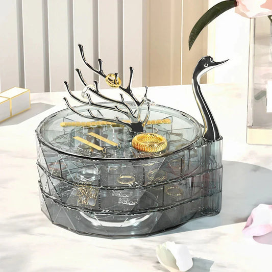 Swan Jewellery Organizer Decorative Accessories Storage Tray