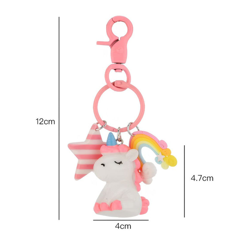 Unicorn Keychain Cute Cartoon Key Ring