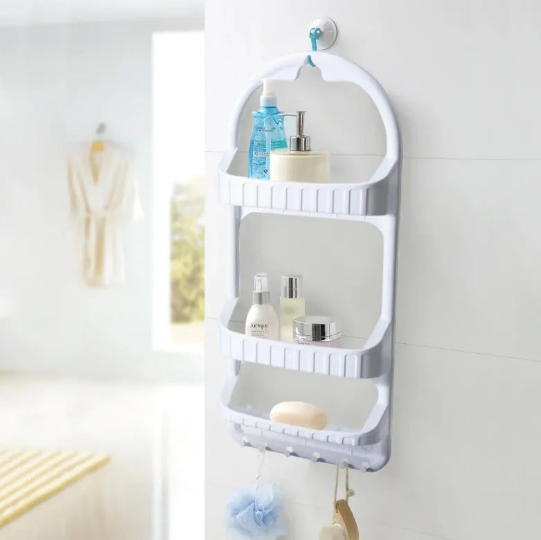 3 Layer Bathroom Shampoo & Shower Caddy Rack Wall Storage Organizer