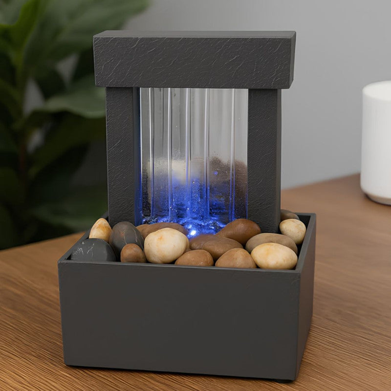 Flowing Water Glowing Peace LED Water Fountain Decor