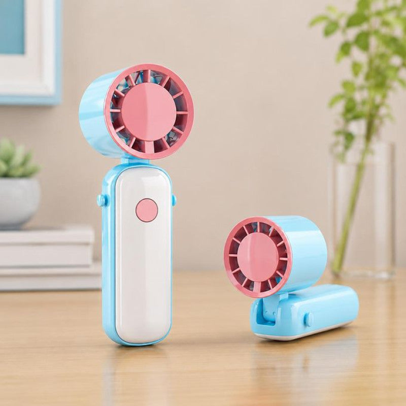 Foldable Jet Fan 3 Speed Portable Rechargeable Fan