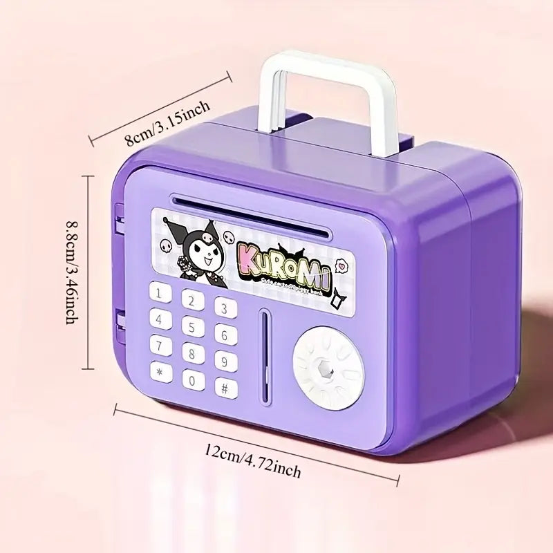 Cute Kuromi Money Bank with Password Lock Electronic Savings Box