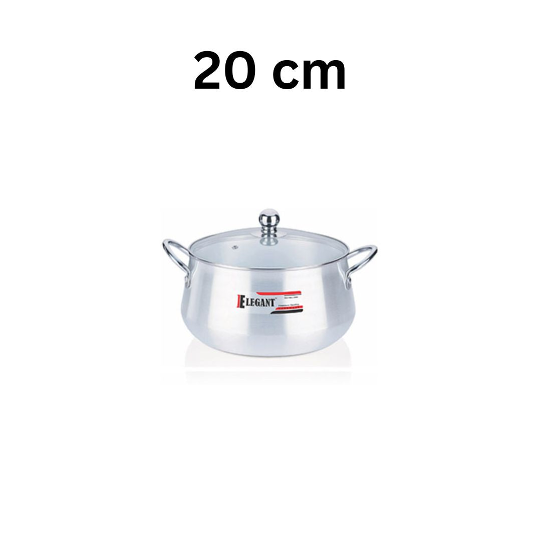 Elegant Belly Pot Glass Lid