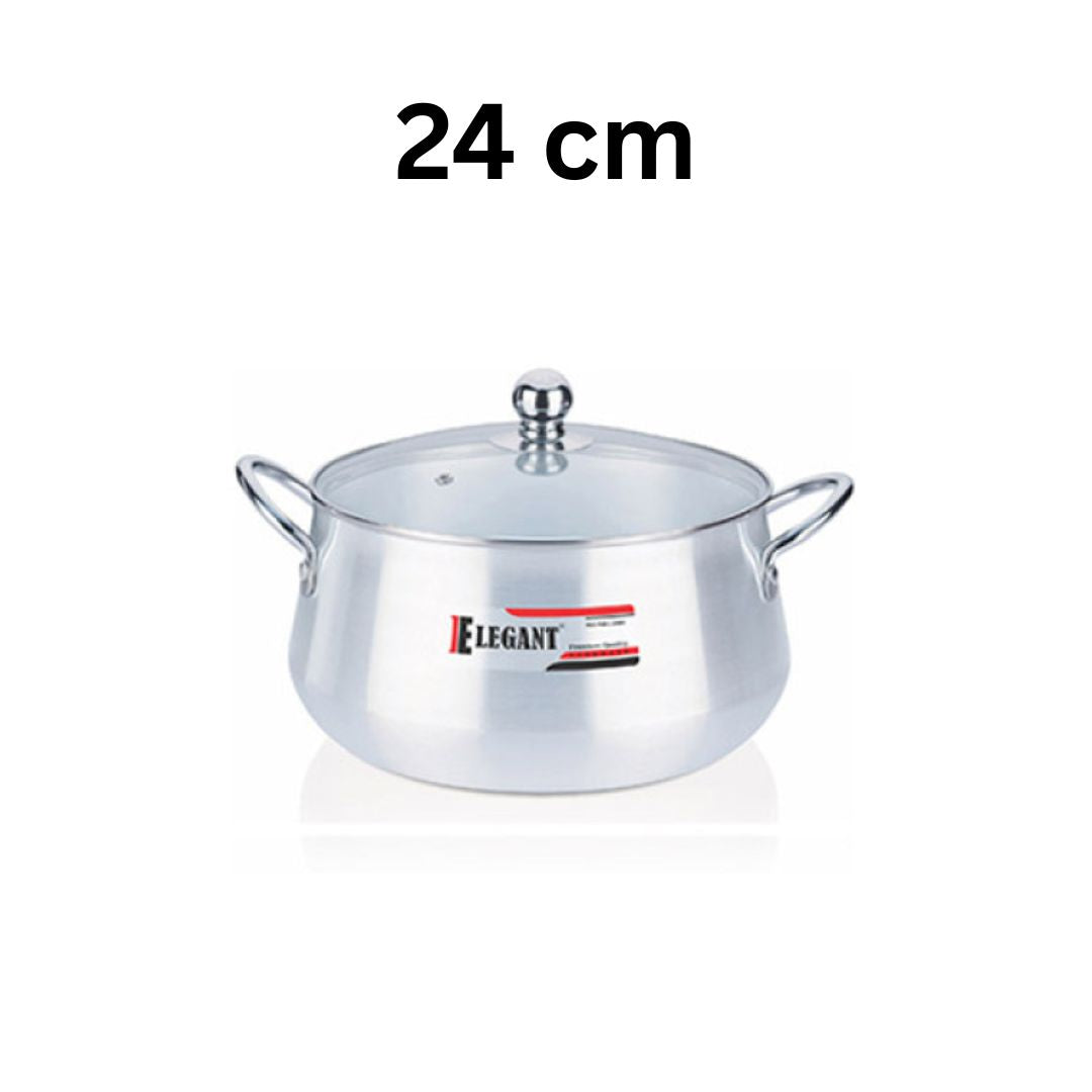 Elegant Belly Pot Glass Lid