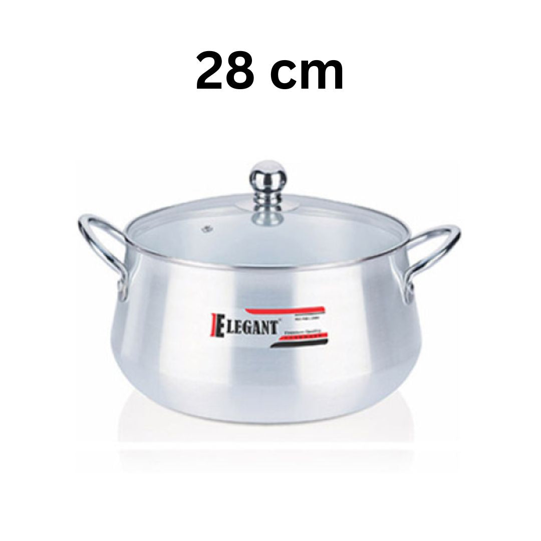 Elegant Belly Pot Glass Lid