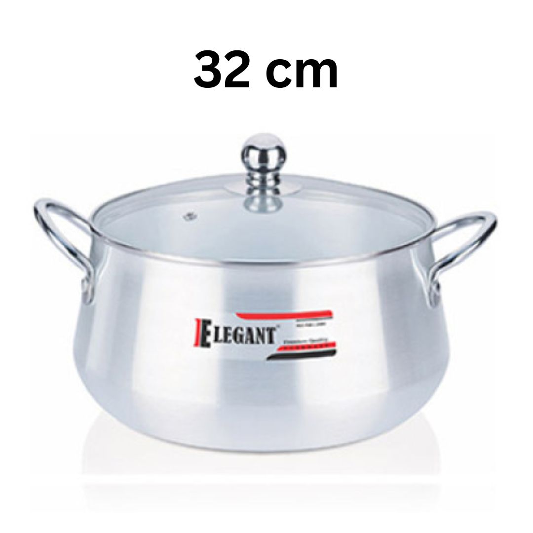 Elegant Belly Pot Glass Lid