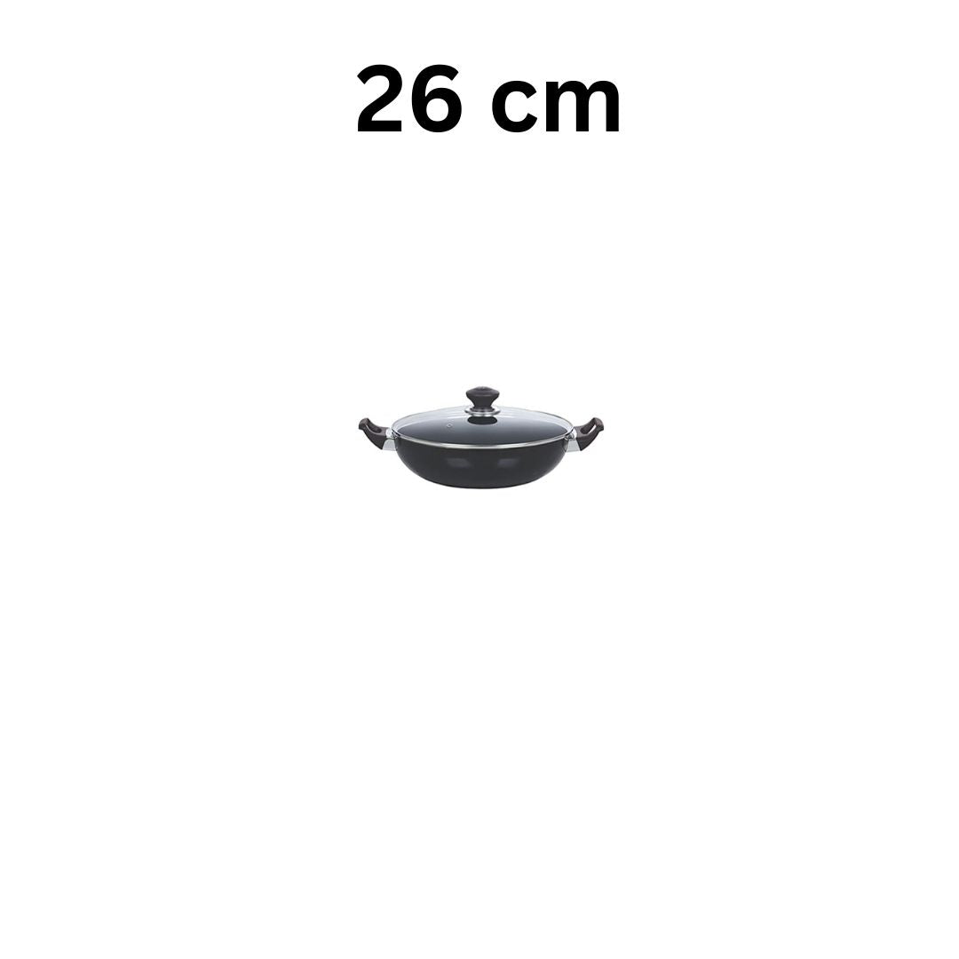 Kitchen King Imperial Classic Wok/Karahi with Glass Lid