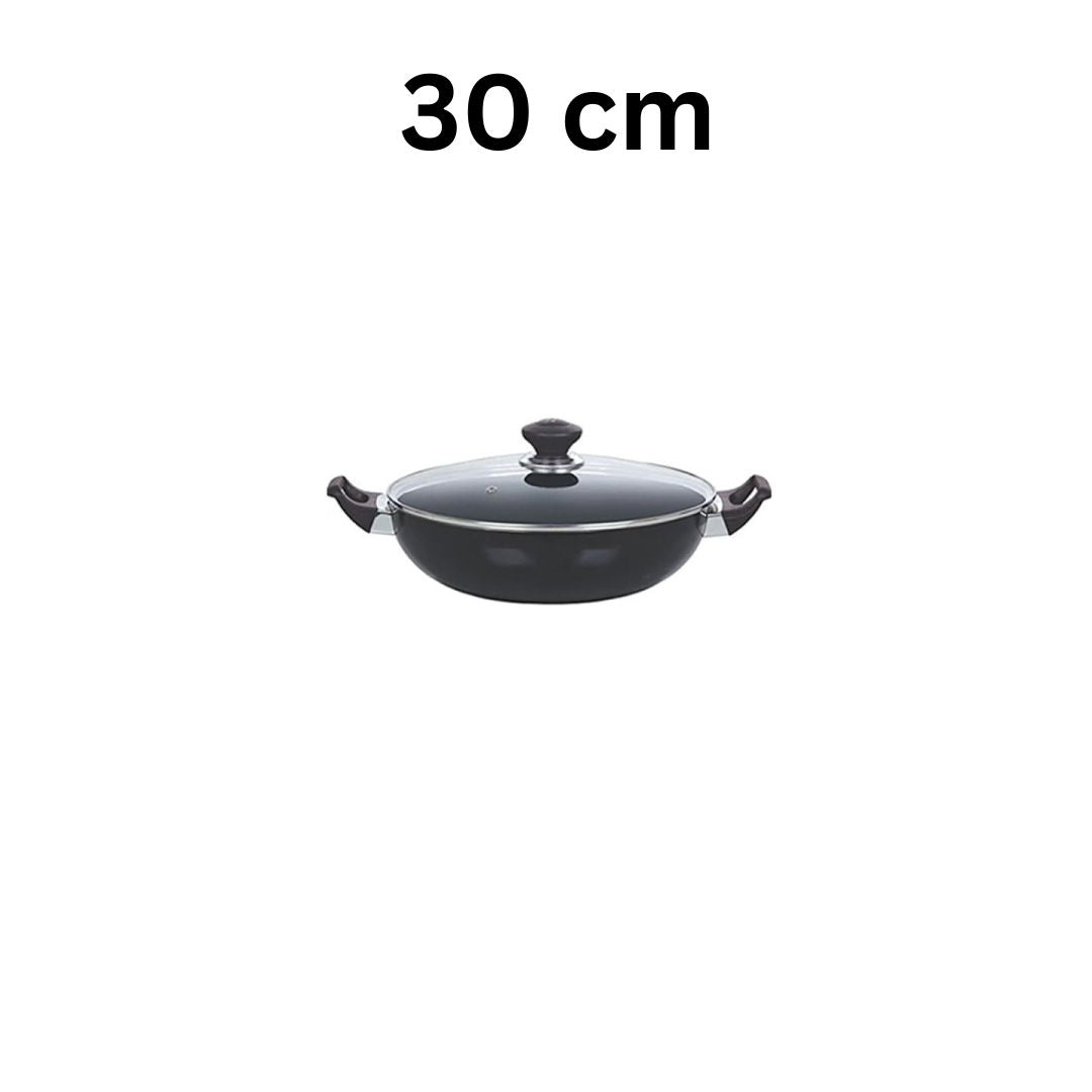 Kitchen King Imperial Classic Wok/Karahi with Glass Lid