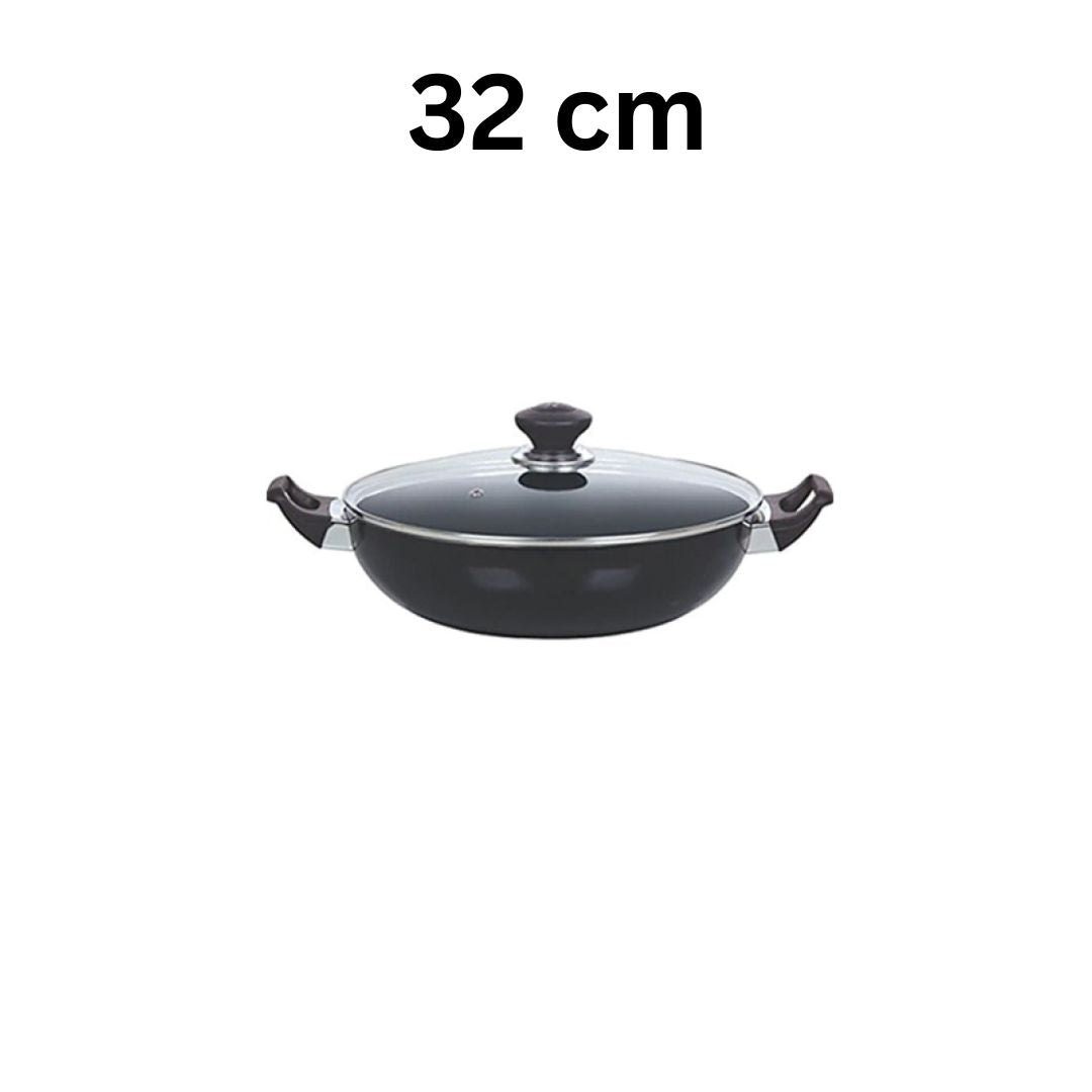 Kitchen King Imperial Classic Wok/Karahi with Glass Lid