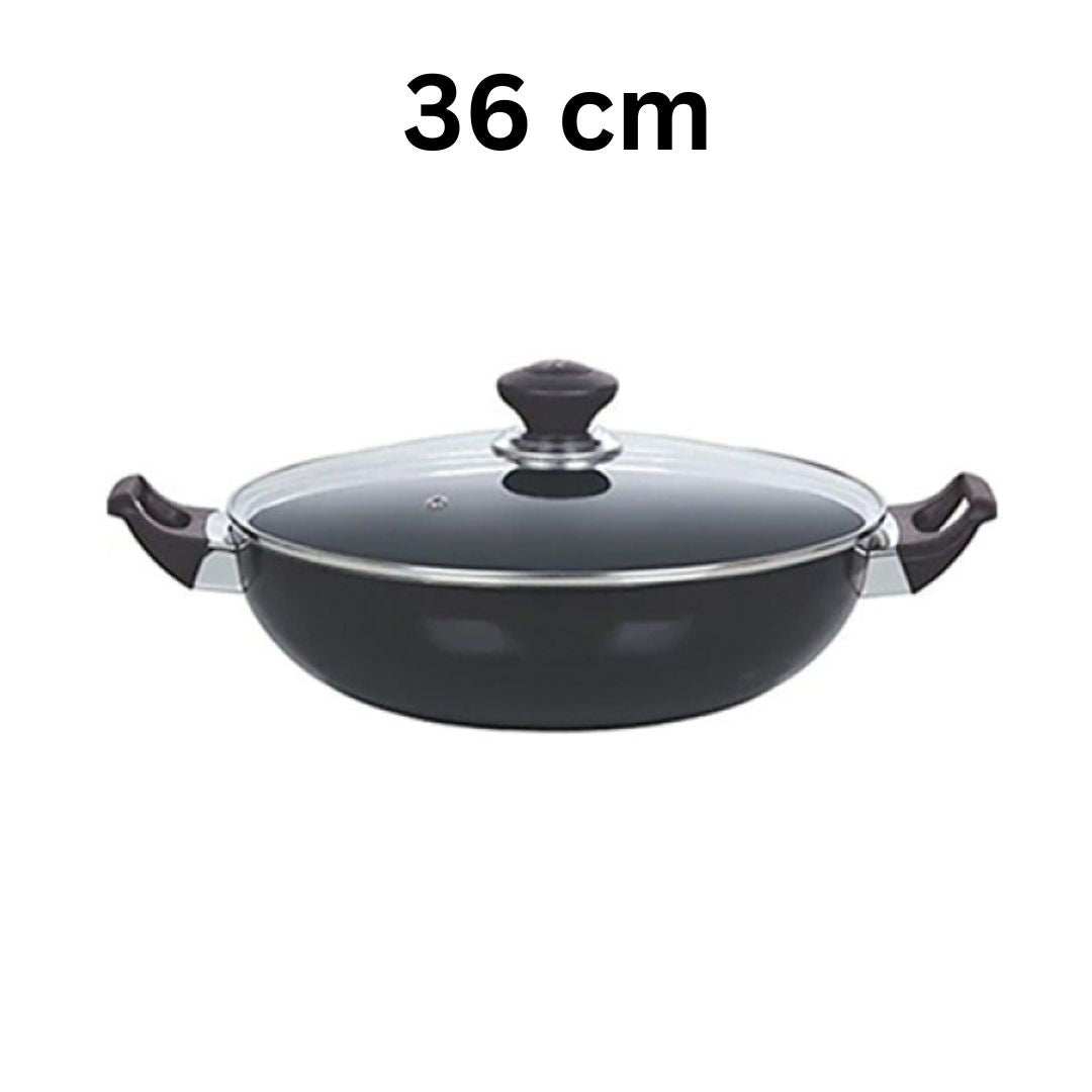 Kitchen King Imperial Classic Wok/Karahi with Glass Lid