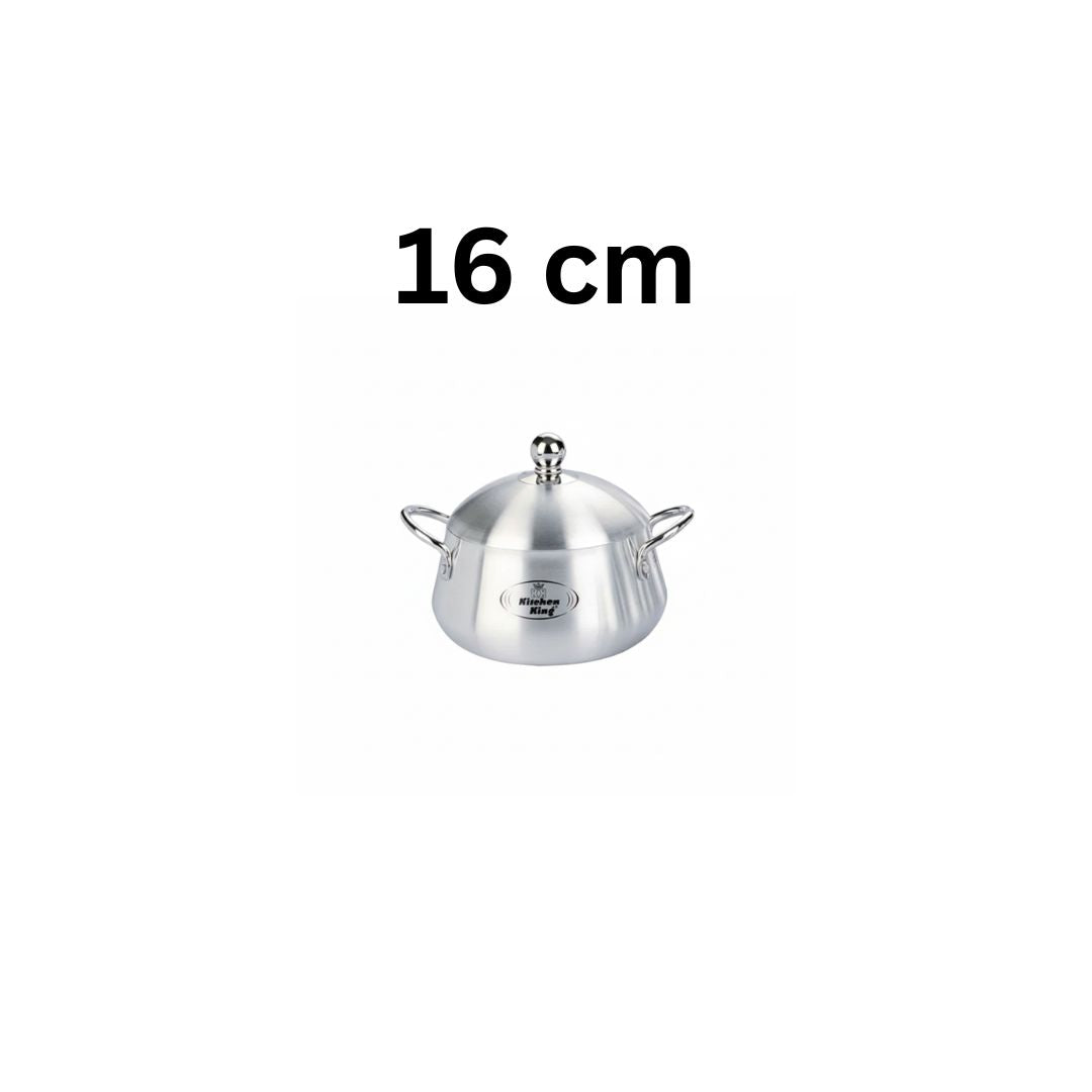 Kitchen King Julia Belly Pot Metal Finish Cooking Pot