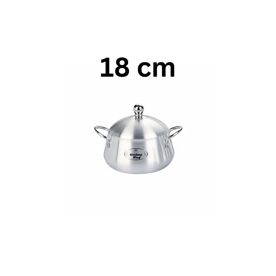 Kitchen King Julia Belly Pot Metal Finish Cooking Pot