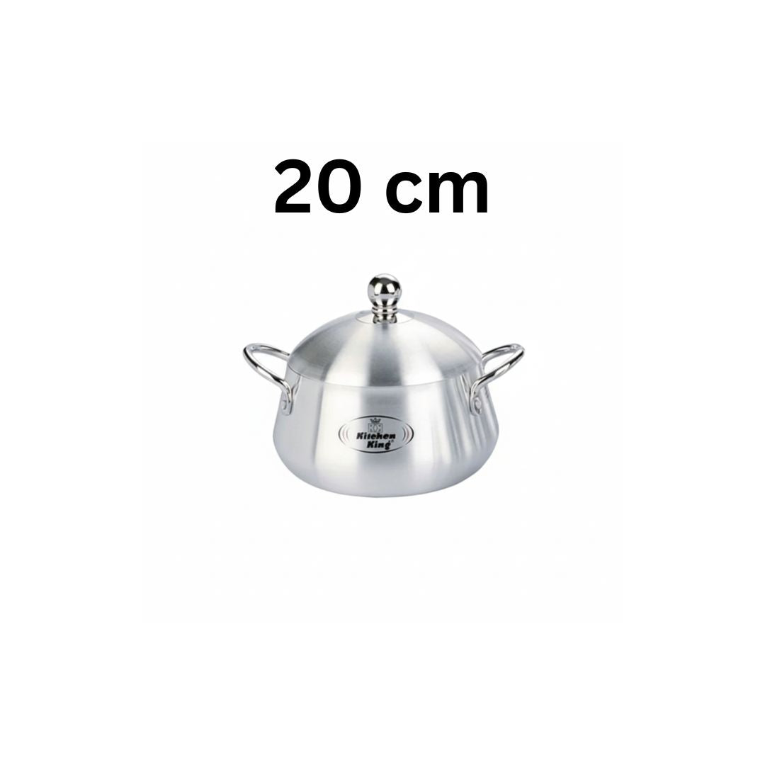 Kitchen King Julia Belly Pot Metal Finish Cooking Pot