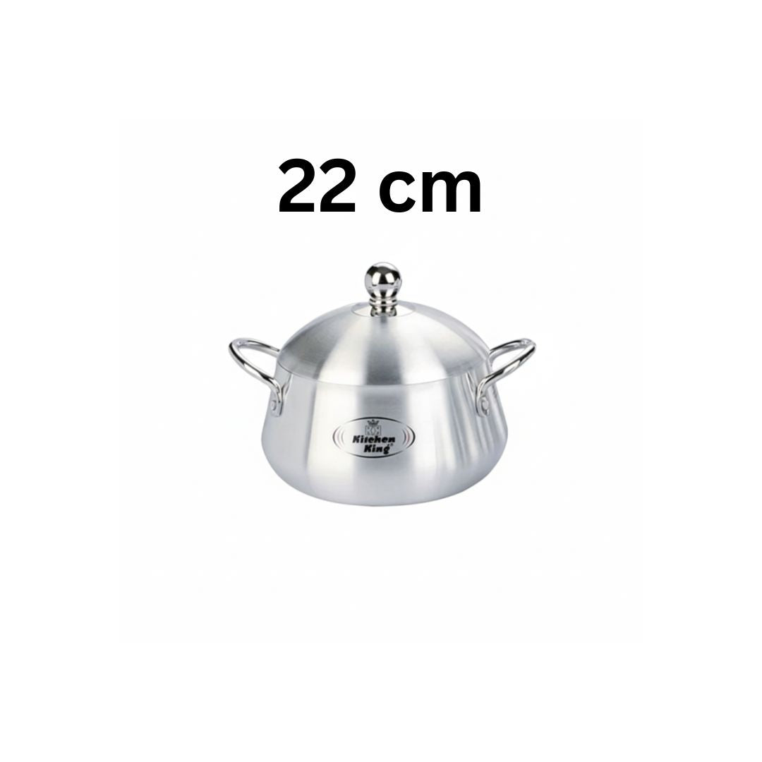 Kitchen King Julia Belly Pot Metal Finish Cooking Pot