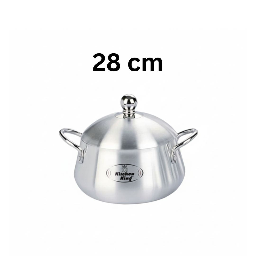 Kitchen King Julia Belly Pot Metal Finish Cooking Pot