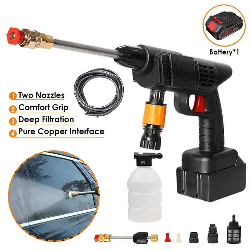Wireless High Pressure Washer Gun Without  Box