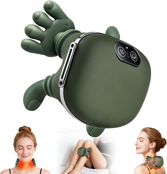 Electric Neck & Shoulder Massager | 3 Level Heating Hand Shape Massager  , Massager Machine for relaxing muscles 💆‍♀️