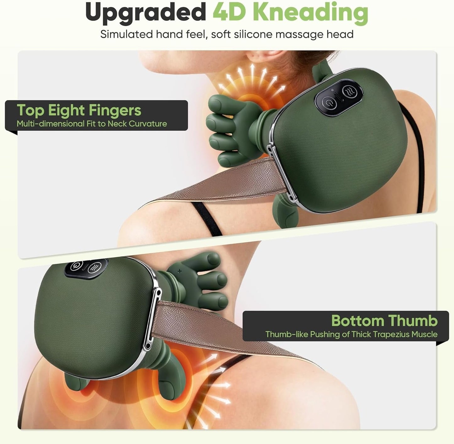 Electric Neck & Shoulder Massager | 3 Level Heating Hand Shape Massager  , Massager Machine for relaxing muscles 💆‍♀️