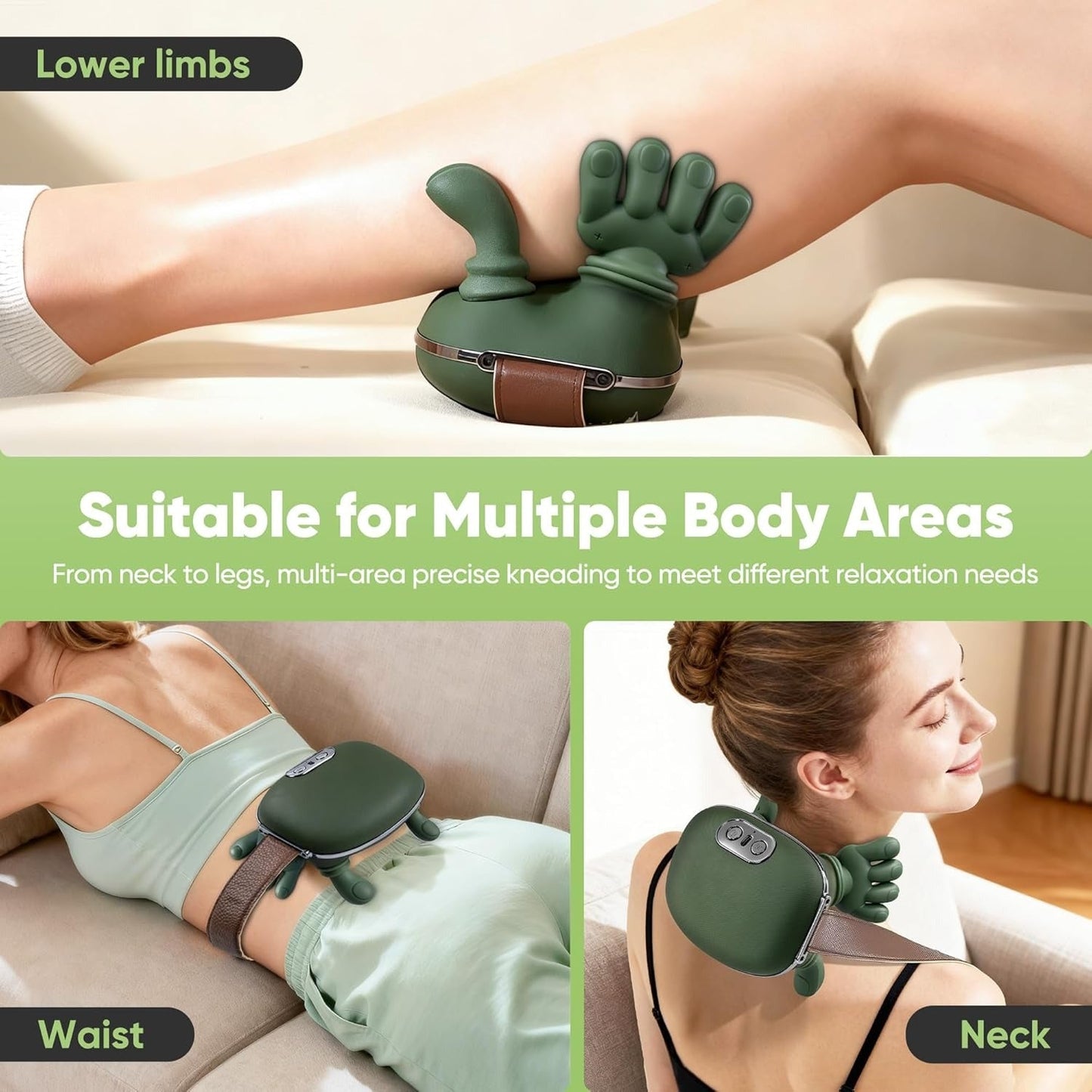 Electric Neck & Shoulder Massager | 3 Level Heating Hand Shape Massager  , Massager Machine for relaxing muscles 💆‍♀️