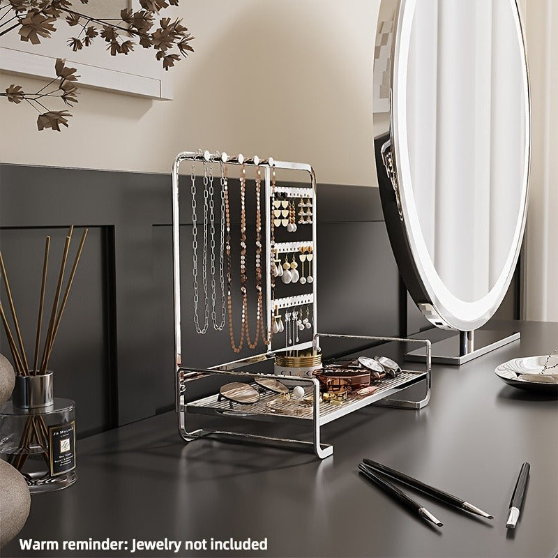 Metal Jewellery Stand Organizer Necklace & Earring Storage Stand