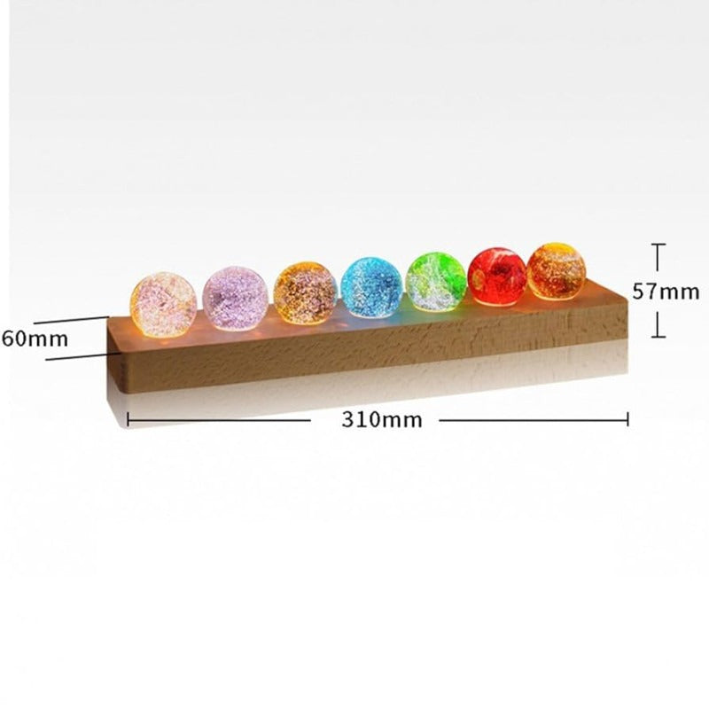 7 LED Crystal Ball Light Decorative Ambient Lamp