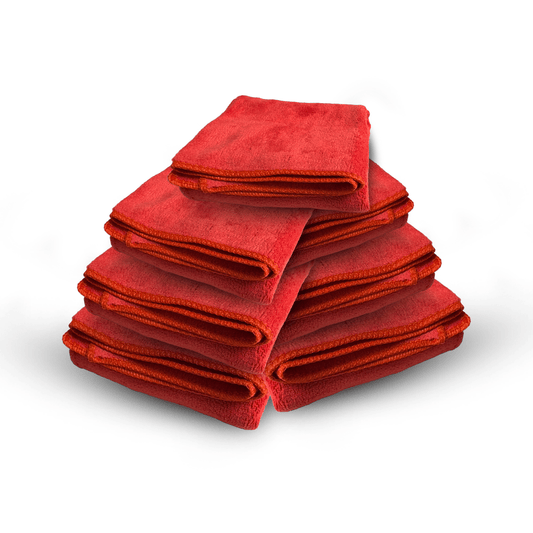 Samco Microfiber Towel Red – 40x40cm 400GSM - Pack of 7